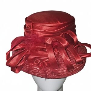 Elegant Red Women's Hat